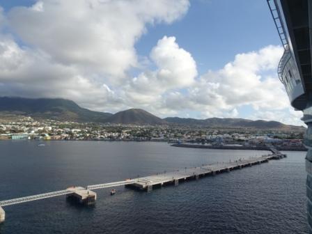 Pulling into Basseterre
